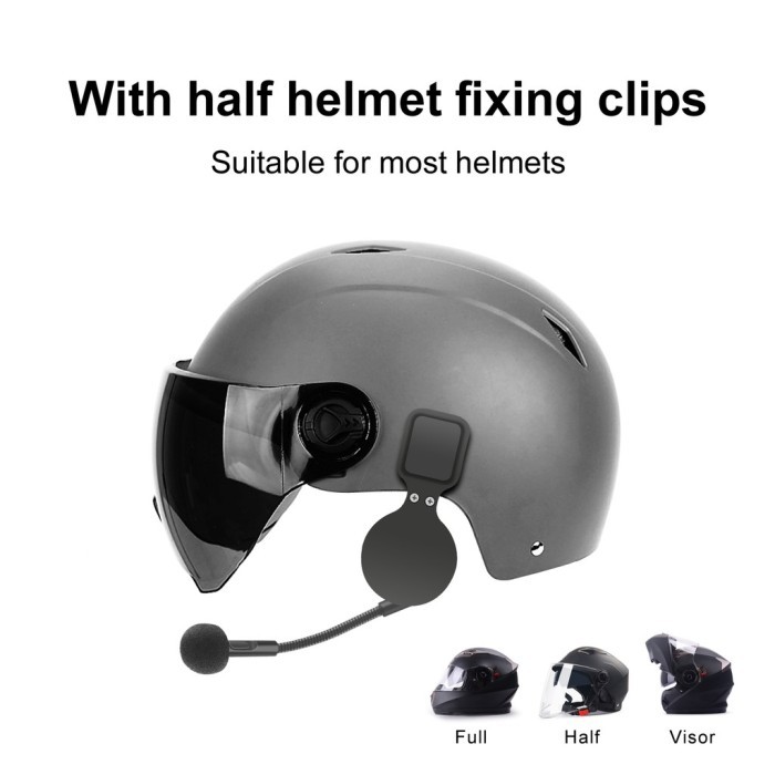 HEADSET BLUETOOTH HELM WIRELESS M6 SPEAKER TIPIS COCOK HELM FULL FACE