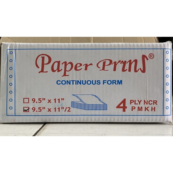 

TERBARU! Continuous Form / Kertas Komputer Paper Prins 91/2x11 4ply:2 (K4:2)