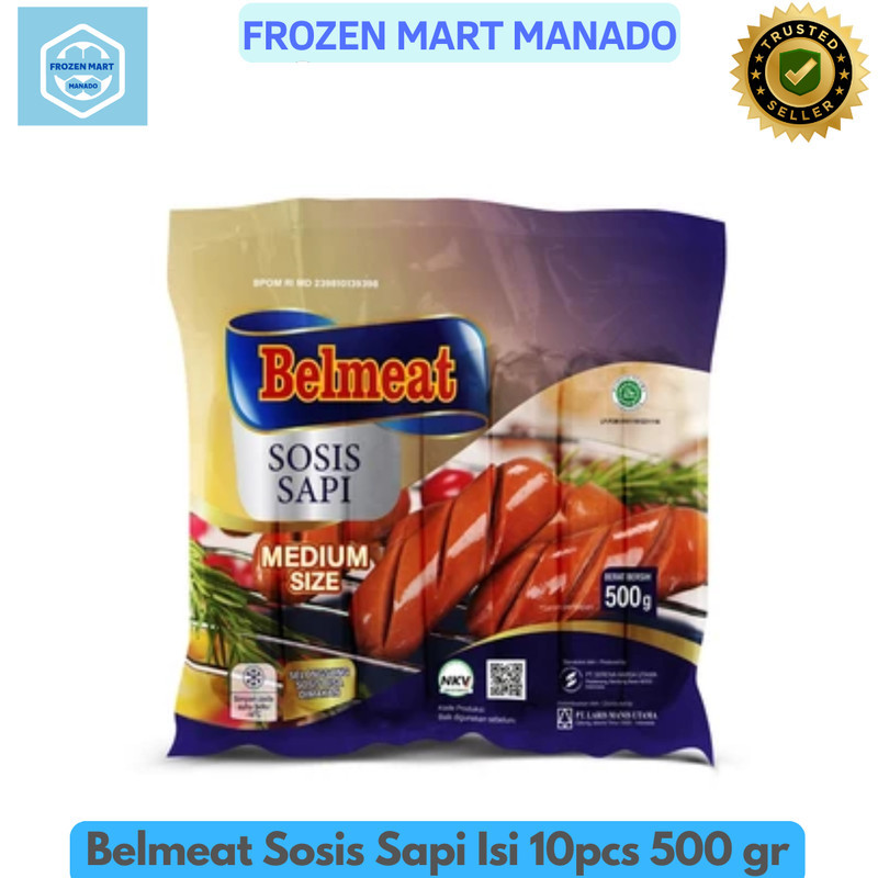 

Belmeat Sosis Sapi Isi 10pcs 500 gr - Frozen Mart Manado (Frozen Food Manado)