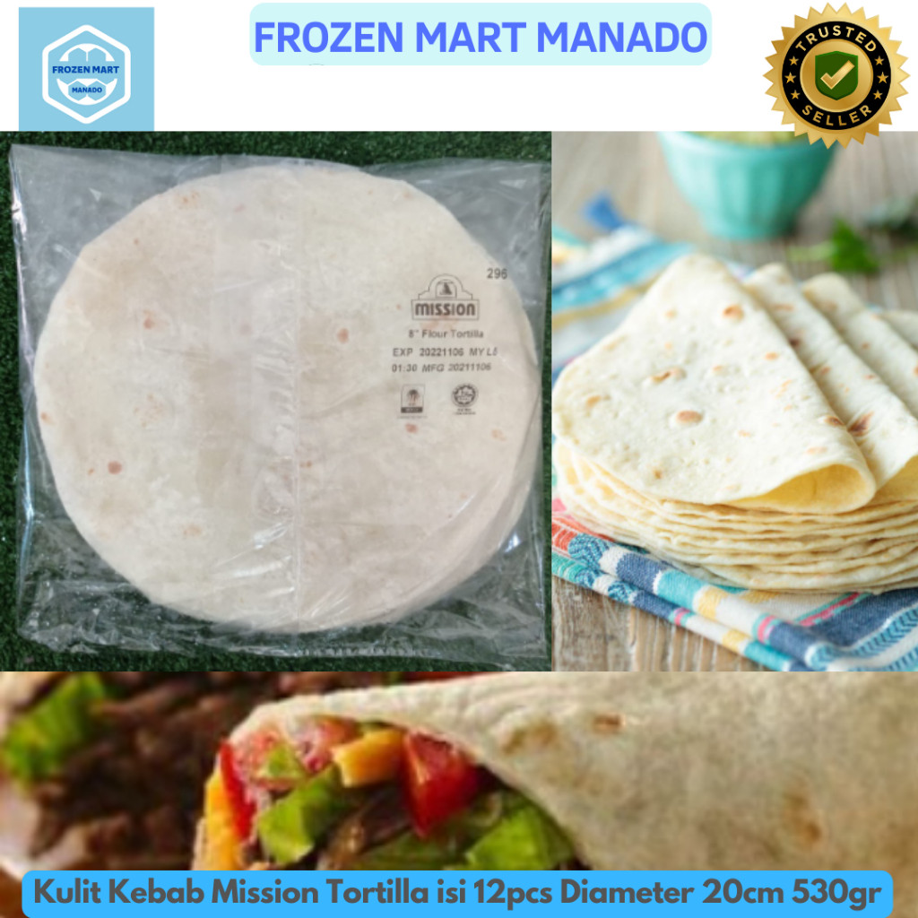 

Kulit Kebab Mission Tortilla isi 12pcs Diameter 20cm 530gr - Frozen Mart Manado (Frozen Food Manado)