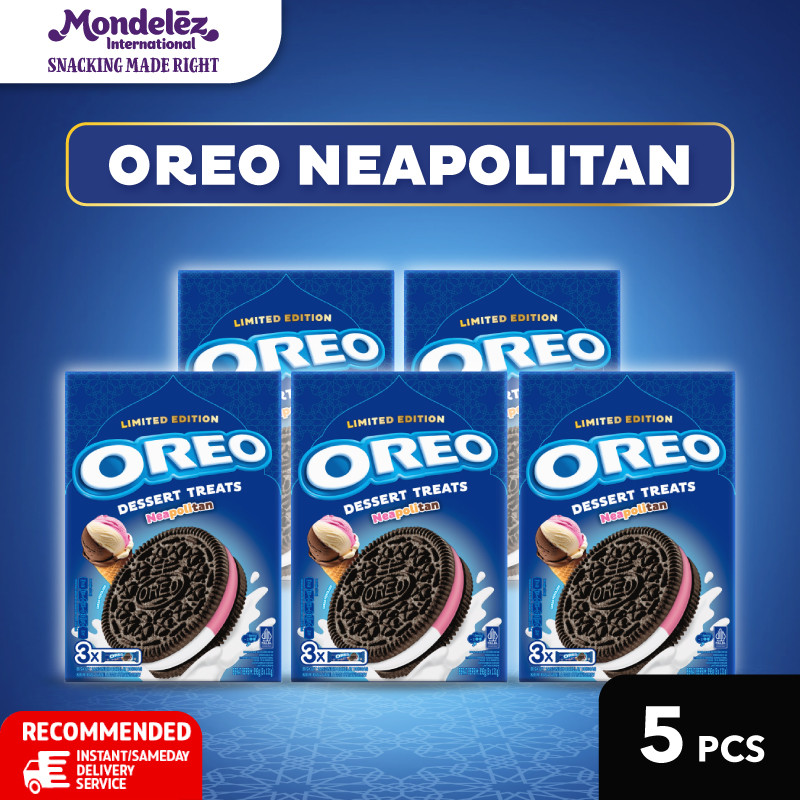 

Oreo Dessert Treats Neapolitan (3 x 131g) Multipack 5x