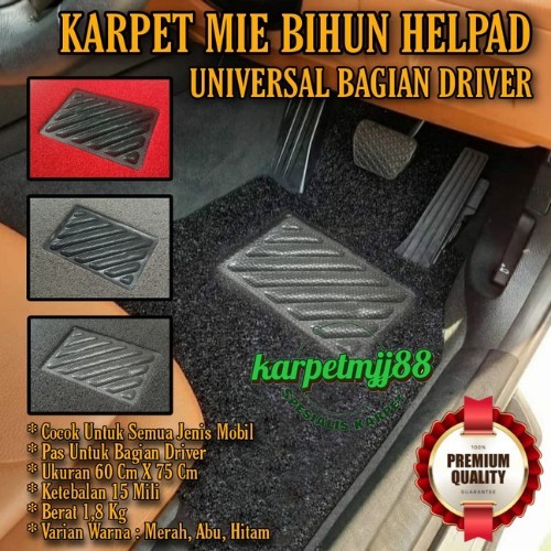 

TERLARIS KARPET MIE BIHUN MOBIL KOMPLIT HEELPAD UNIVERSAL DRIVER SAJA TBL 15 MM MURAH!!! MURAH