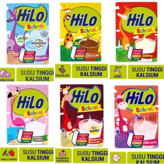 

TERLARIS HILO SCHOOL 500 GR SUSU TINGGI KALSIUM RENDAH LEMAK - ALL VARIANTS MURAH!!! MURAH