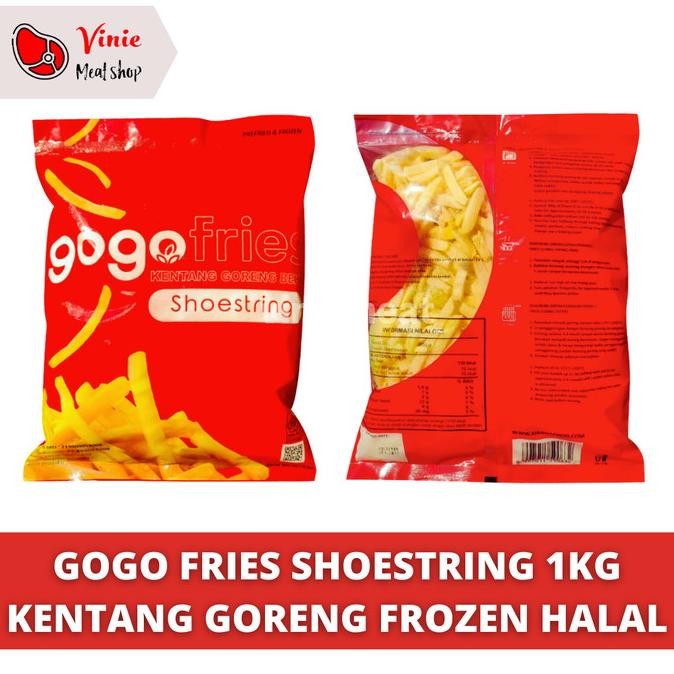 

Gogo Fries Shoestring 1Kg | Kentang Goreng Frozen Halal Original