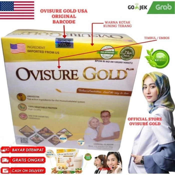 

TERLARIS OVISURE GOLD MILK SUSU OBAT TULANG DAN SENDI YG SEHAT 100% DIMFOR USA MURAH!!! MURAH