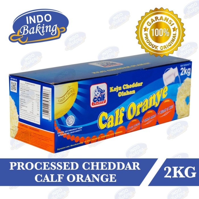 

TERLARIS CALF CHEDDAR CHEESE (ORANGE) 2KG MURAH!!! MURAH