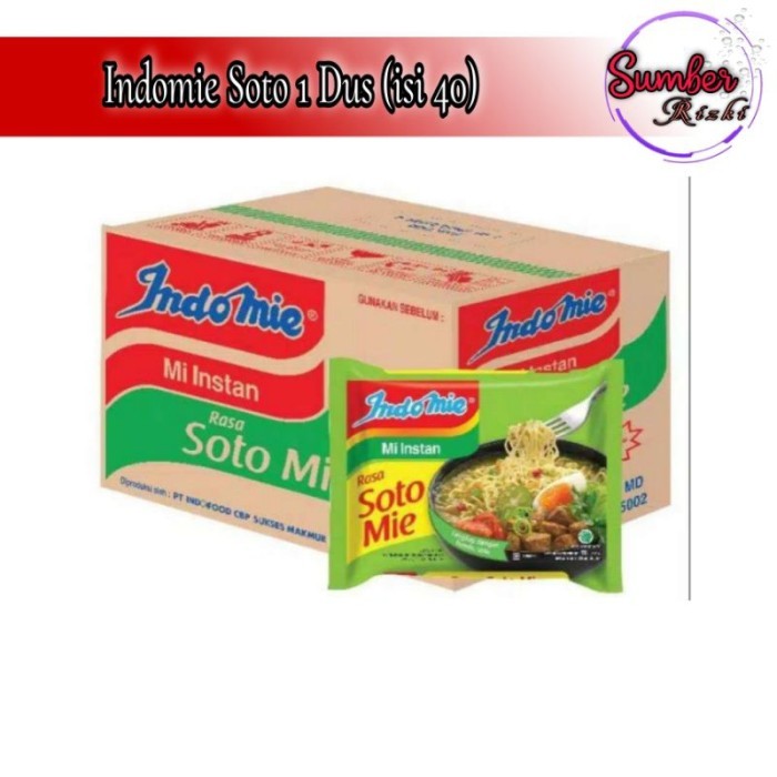 

TERLARIS INDOMIE SOTO 1 DUS (40 PCS) MIE INSTANT MURAH!!! MURAH