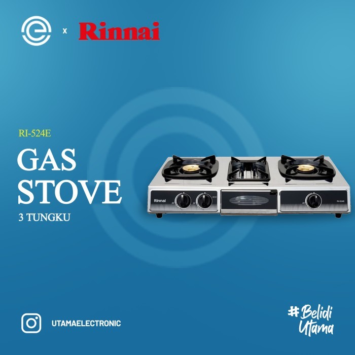 RINNAI KOMPOR GAS 3 TUNGKU RI-514E