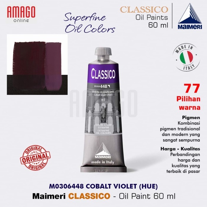 

MAIMERI CLASSICO - OIL PAINT - COBALT VIOLET - HUE - 60ML - M0306448