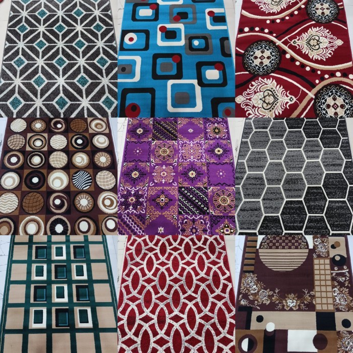 Karpet Permadani MODERNO 210x310 seri Minimalis Abstrak ukuran Besar