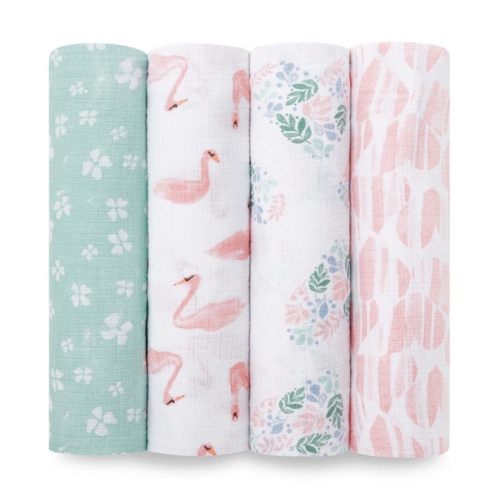 ADEN ANAIS ESSENTIALS COTTON MUSLIN SWADDLE Briar Rose/bedong bayi