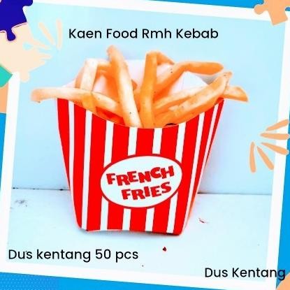 

50 Pcs Dus Kentang - Dus Kentang Goreng - Box French Fries Besar Original