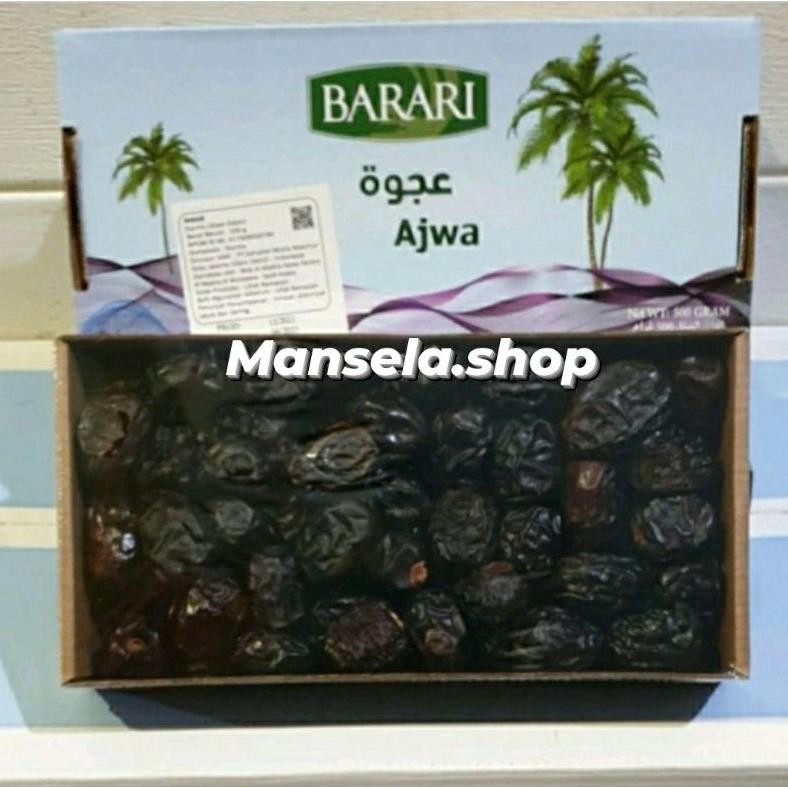 

kurma AJWA barari kemasan 500 gr x 12 pac. Expired april 2026