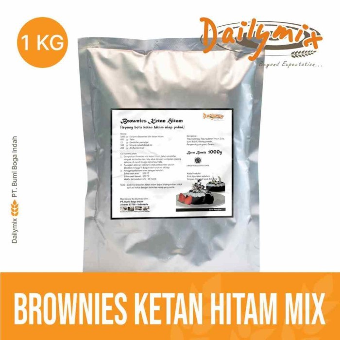 

TERLARIS ( DAILYMIX) TEPUNG PREMIX BROWNIES KETAN HITAM MURAH!!! MURAH