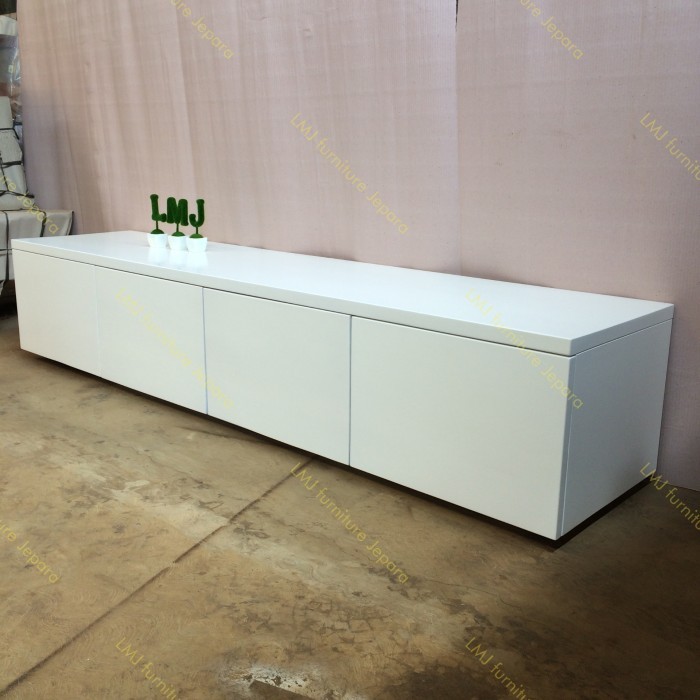 Bufet Credenza Meja Tv Modern Minimalis Mahoni Duco
