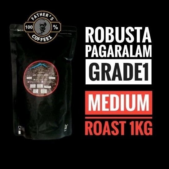 

TERLARIS KOPI ROBUSTA PAGARALAM GRADE1 1KG MEDIUM TO DARK/KOPI BIJI/KOPI GILING/KOPI SANGRAI/KOPI