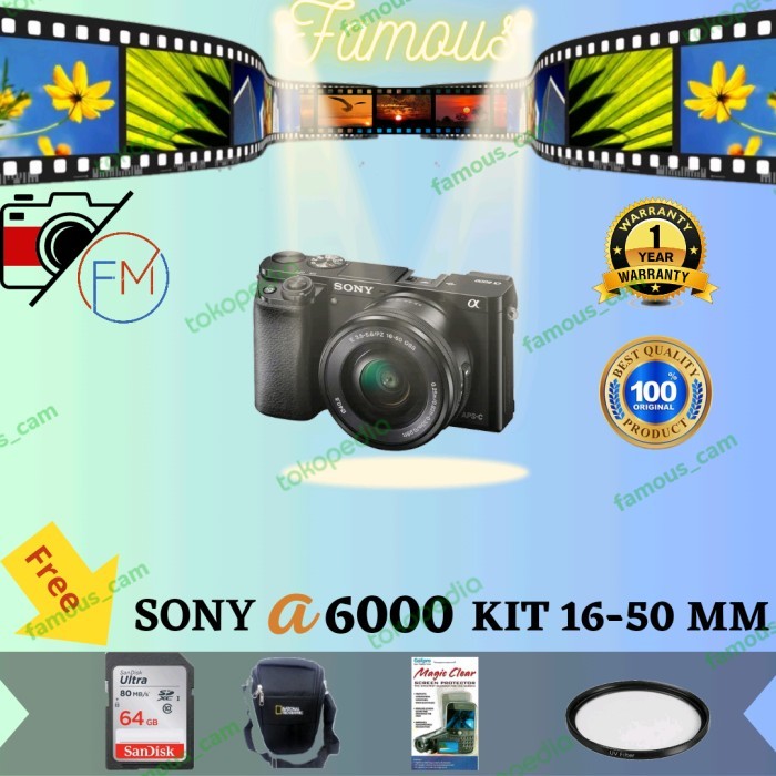 Kamera Sony Alpha A6000 Kit 16-50Mm / Sony A6000 Kit 16-50Mm Oss