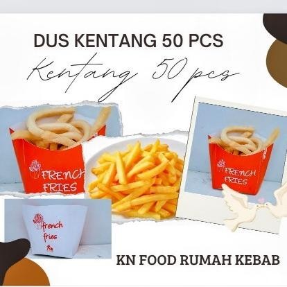 

Box French Fries -Dus French Fries Kecil -Dus Kemasan Kentang 500 Grm Original