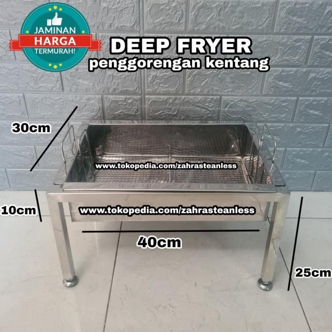 

Wajan Penggorengan Kentang Spiral Deep Fryer Temurah Original