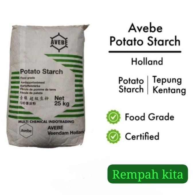 

Potato Starch 1Kg / Tepung Pati Kentang / Tepung Kentang 1Kg Original