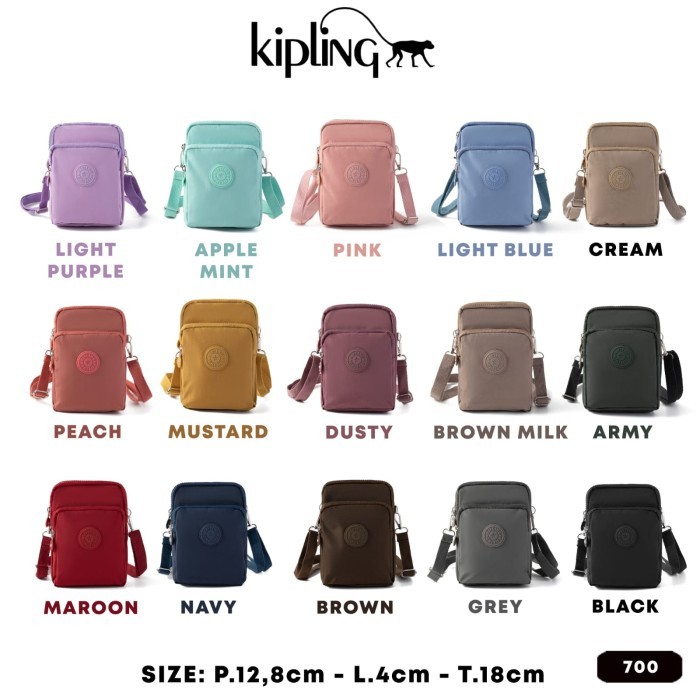 SELEMPANG KIPLING METALIK MINI IMPORT HT521 SLING BAG PREMIUM TAS HP