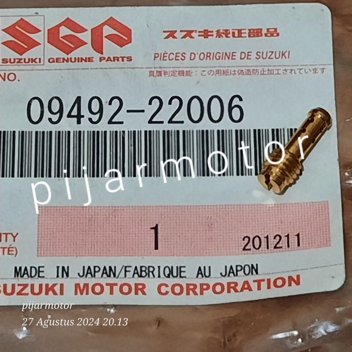 Pilot Jet 22.5 Suzuki Ts100 Ts 125 , Rc 100 Bravo Sprinter Crystal Tornado Satria 120 Termurah Langk