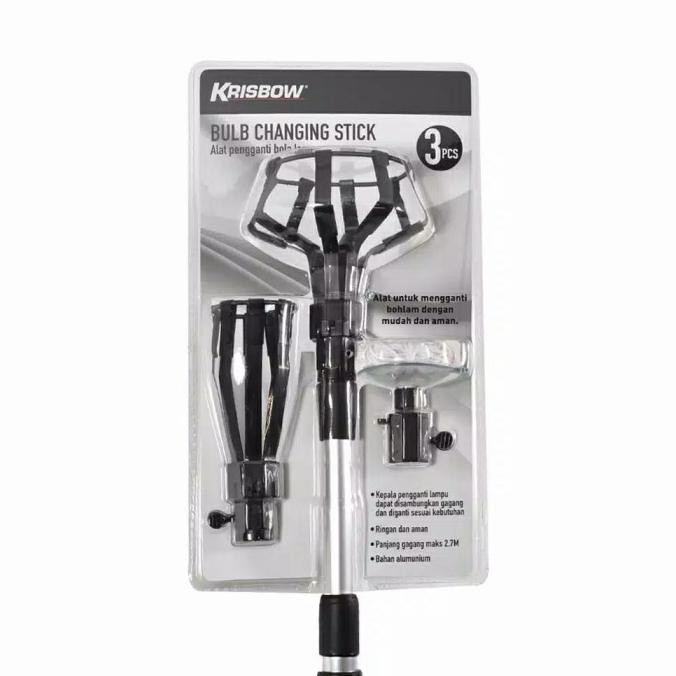 Produk Baru Stik Tongkat Pengganti Lampu Plafon Bulb Changing Stick 3 Pcs Krisbow