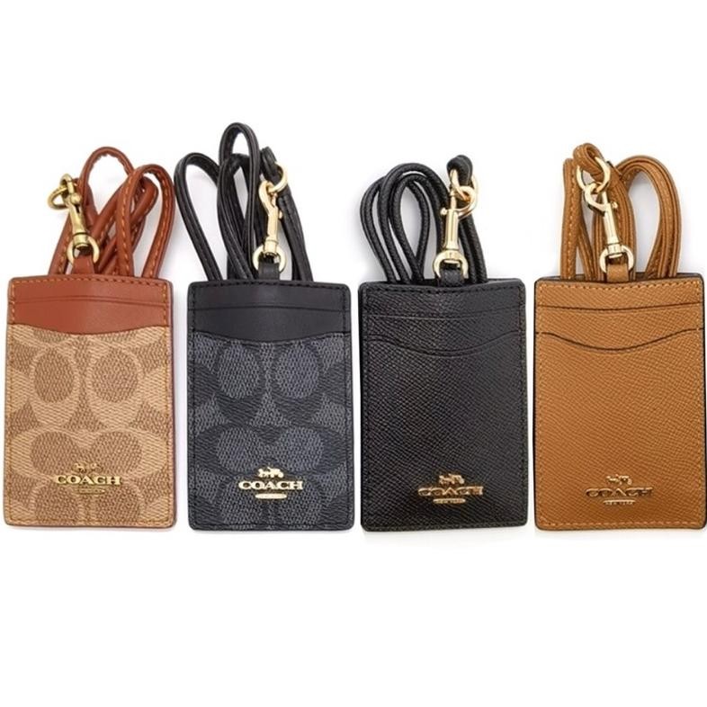 

COD TERMURAH C0ACH METAL LOGO CArd Holder ID LANYARD NAME TAG ew-98