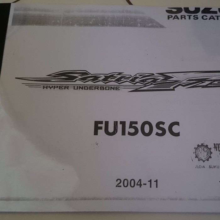 Buku Part Katalog Catalogue Catalog Copian Satria Fu 150 2004 Termurah Langka