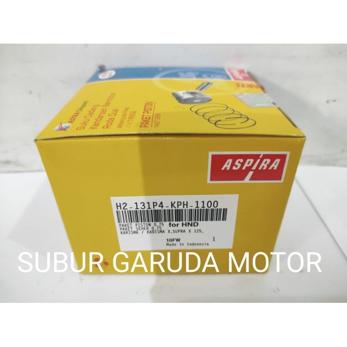 Terbaru.. Seher Piston Kit Supra X 125 Lama Karisma Kph Merk Aspira Kualitas Ori