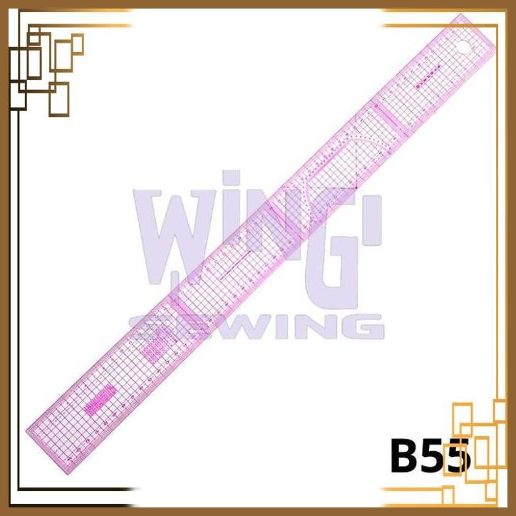 

[WGS] B55 PENGGARIS JAHIT POLA MIKA LENTUR SKALA QUILTING METRIC
