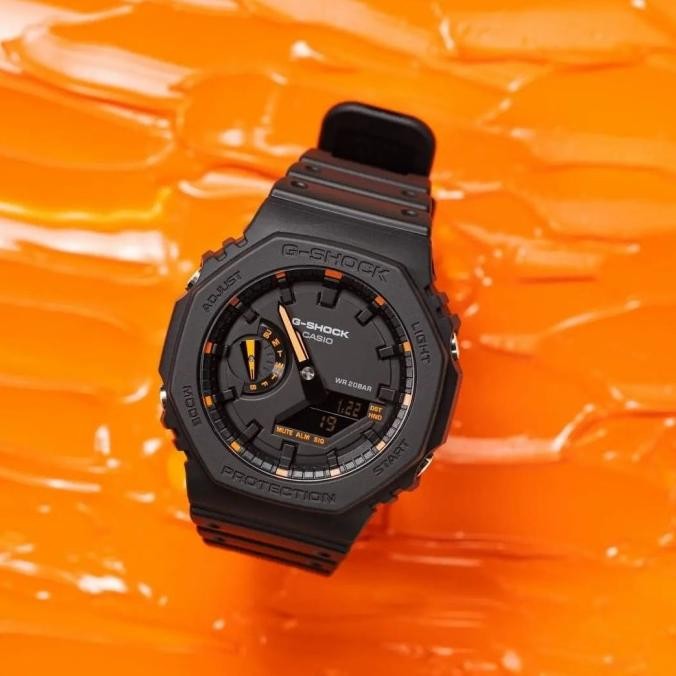 Promo Super Sale G-Shock Oak Ga-2100 Orange Index Original Garansi Resmi