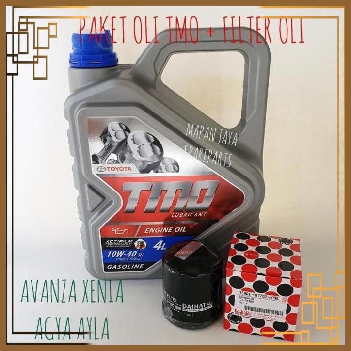 [MJR] PAKET OLI TMO BENSIN DAN FILTER OLI AVANZA XENIA ASLI