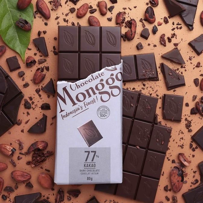 

NEW PRODUK CHOCOLATE MONGGO | DARK CHOCOLATE 77% COCOA 80G | COKLAT MURNI PREMIUM !!!!!