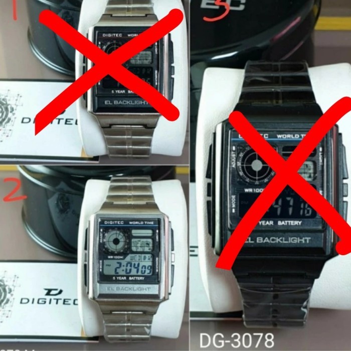 Jam Tangan Digitec Original 12Bln Dg3078 Dg3078T Dg 3078 3077M 3077Mb