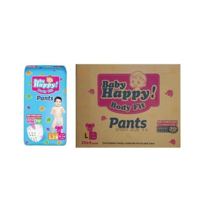 || PROMO POPOK BAYI / PAMPERS ~`~ 1 Karton Baby Happy Pants isi 4 Pack ||~~~