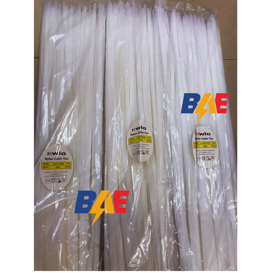 

Kabel Ties EWIG 1020 x 9mm Cable Tie Kualitas Super panjang 102cm