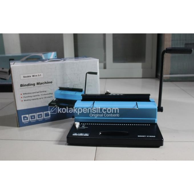 

Promo Mesin Jilid Spiral Kawat GEMET 31 WAO (A4, 3:1) COD