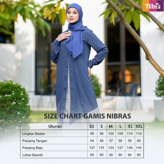 Gamis Wanita Dewasa Nibras Nb B58 - Dress Muslimah Shop_Novian