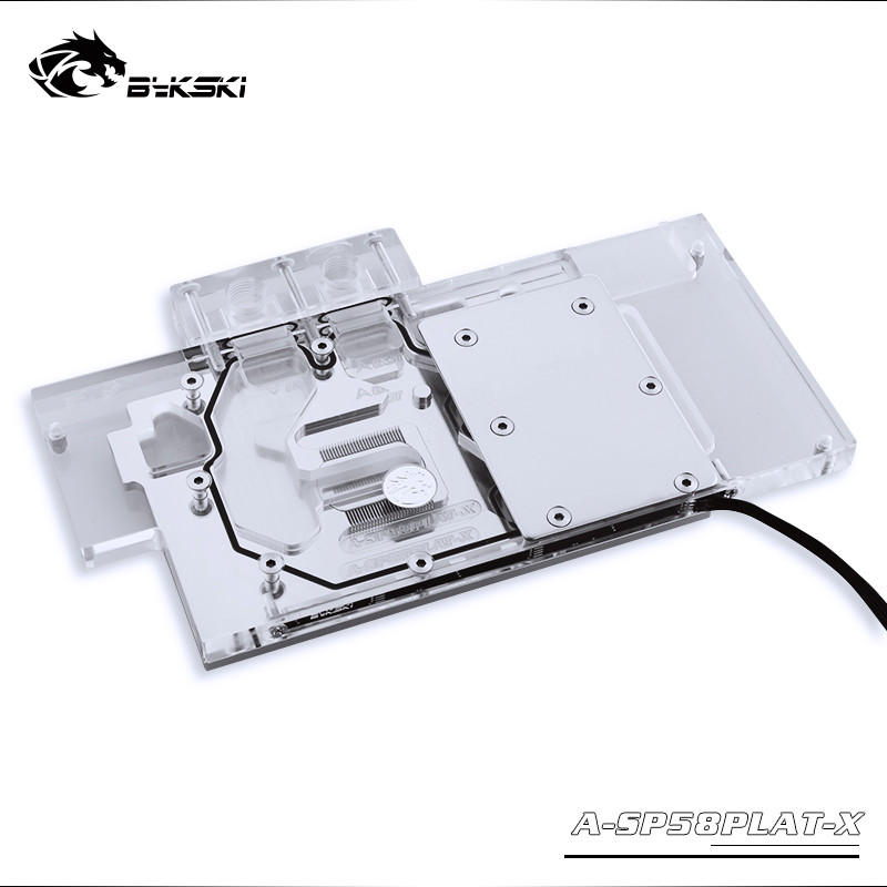 TZT Full Cover Graphics Card Block use for Sapphire Nitro+ Radeon RX 580 590 8GD5 8GB GDDR5 (11265-0