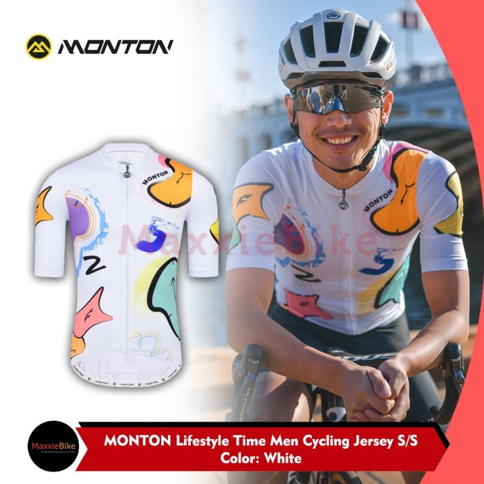 TERBARU MONTON Lifestyle Jersey Sepeda Pria Time Men Cycling Jersey Short