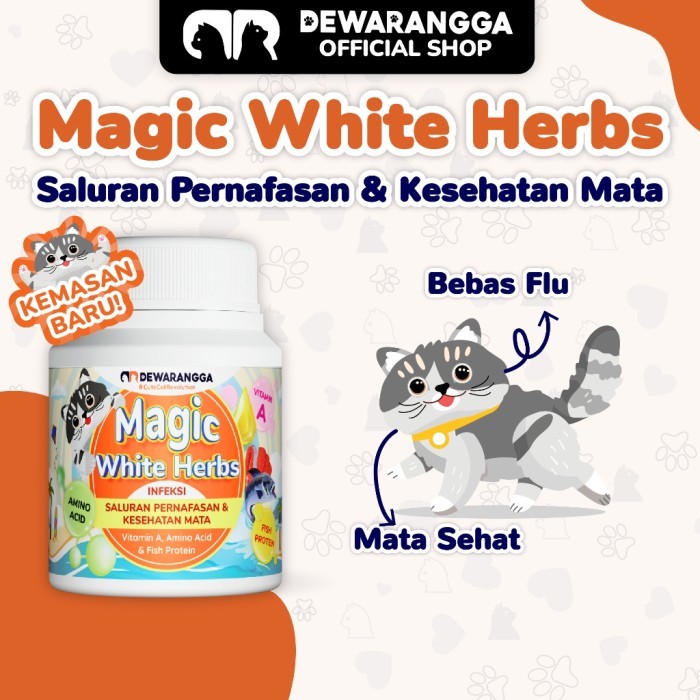 TERLARIS DEWARANGGA MAGIC WHITE HERBS VITAMIN SALURAN PERNAFASAN DAN KESEHATAN MATA