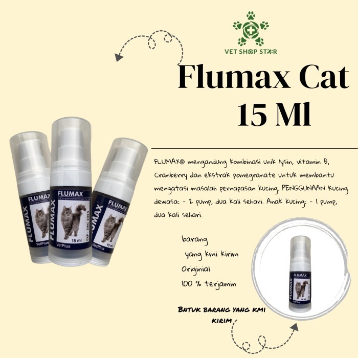 Flumax cat 15 ml ( obat flu kucing)