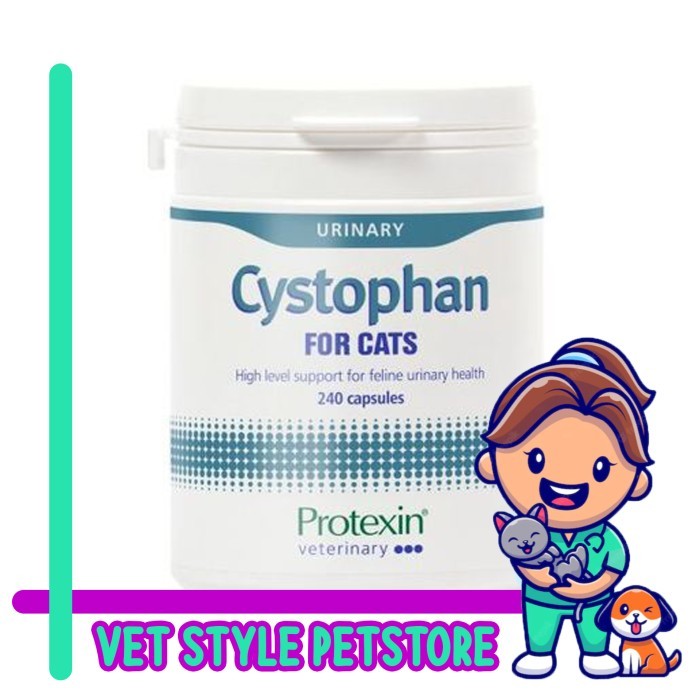TERBARU Cystophan obat urinary kucing mirip cystaid plus per 15 kapsul