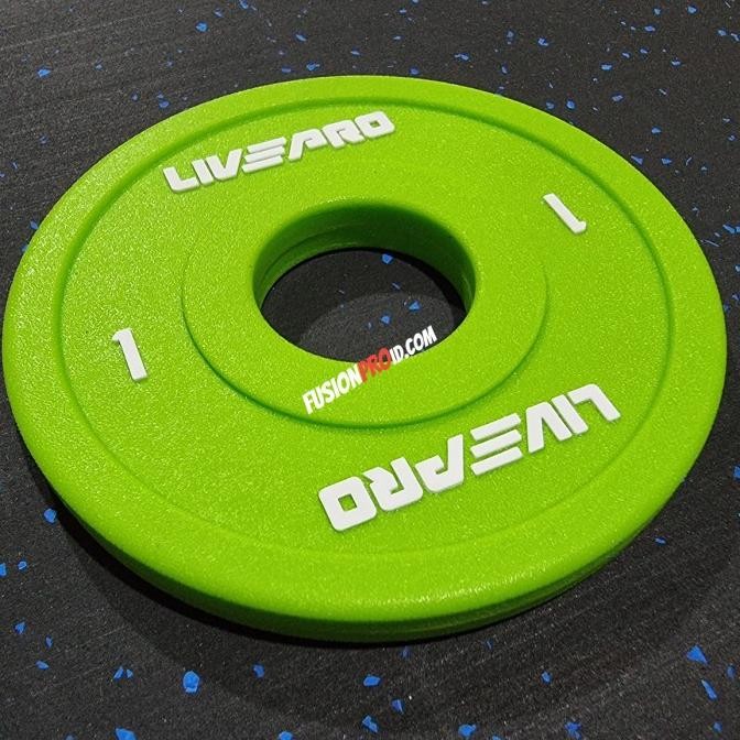 ready plat beban 1kg x2 change plate set barbel barbell dumbell livepro