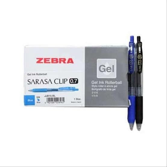 

PULPEN PEN SARASA ZEBRA CLIP GELL 0.5 0.7 1.0 ( HITAM & BIRU)