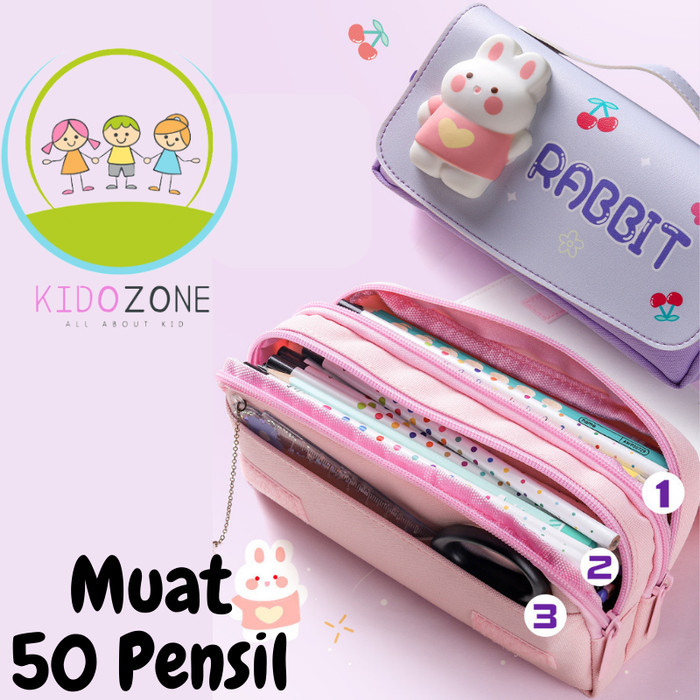 

TEMPAT KOTAK PENSIL ANAK SQUISHY 3D PENSIL CASE WATERPROFF PC0018