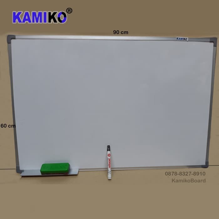 

WHITEBOARD KAMIKO 60 X 90 CM GANTUNG - SPIDOL HITAM - HAPUSAN