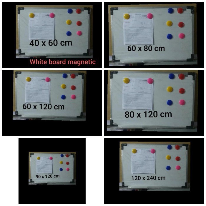 

WHITEBOARD MAGNET 80 X 120 CM