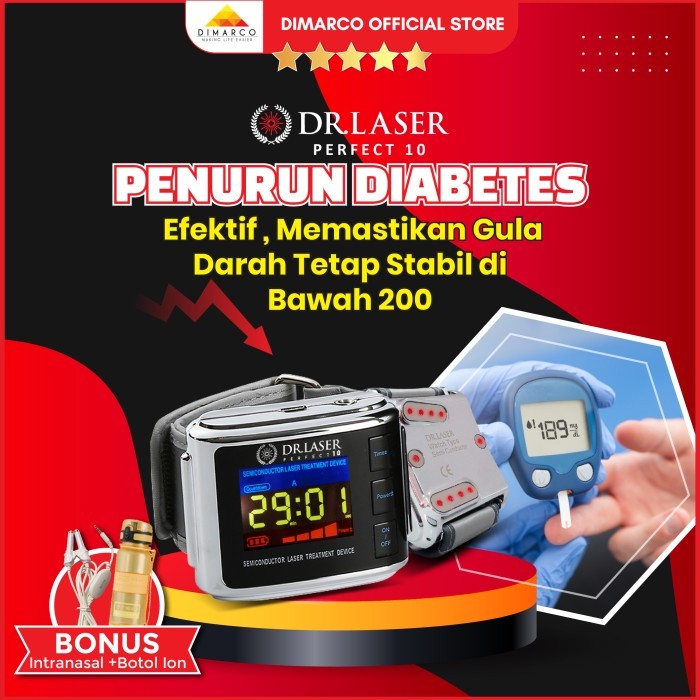 Dr. Laser perfect 10 jam laser kesehatan Diabetes jantung stroke